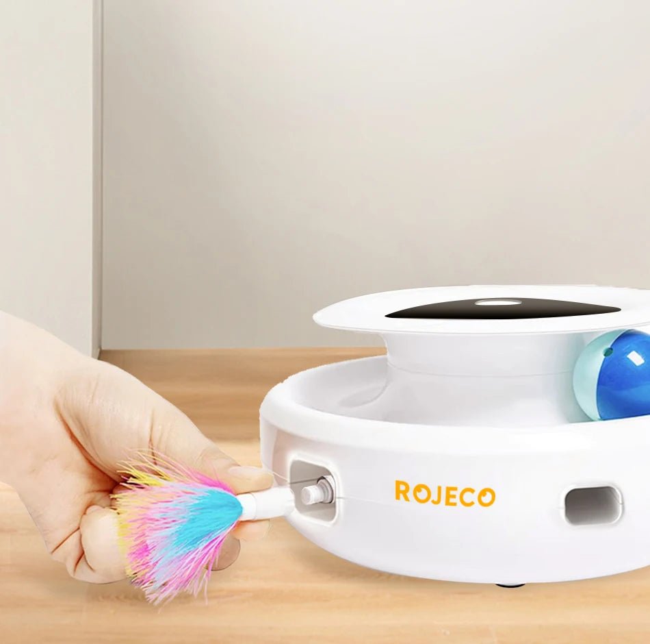 ROJECO 2 en 1 Jouets intelligents pour chat - Chatjouets
