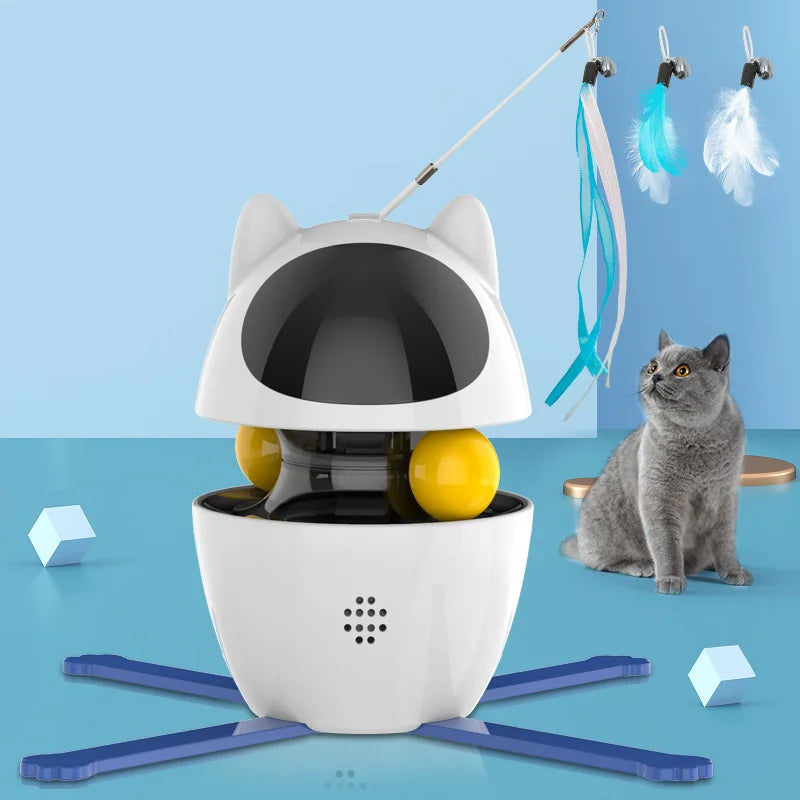 jouet interactif rotatif pour chat