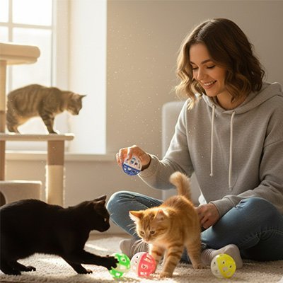 Balle pour chat | Interactive - Chatjouets