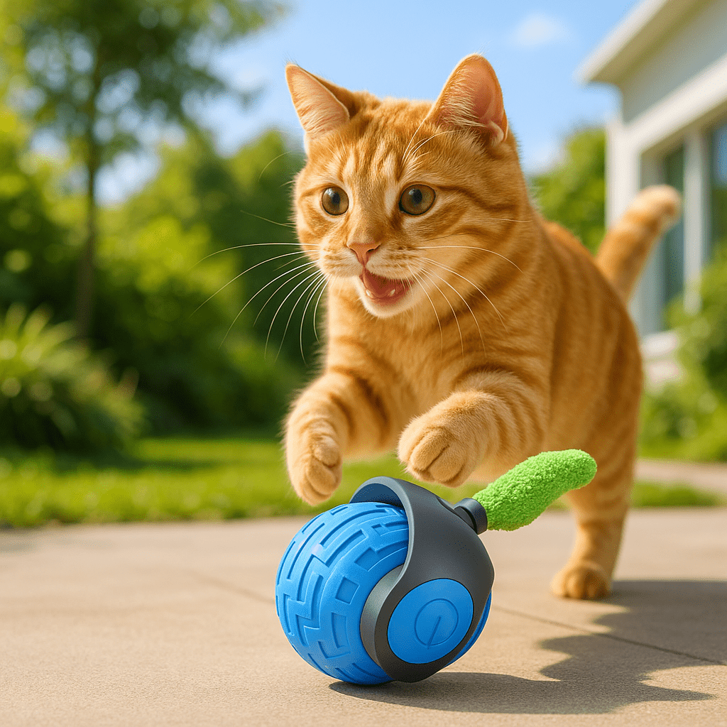 Jouet chat interactif | Balle Roulante - Chatjouets