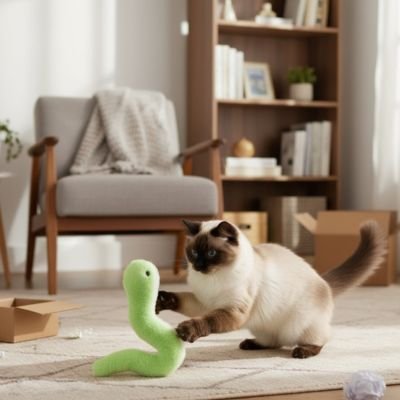 Jouet chat interactif | serpent pour chat - Chatjouets