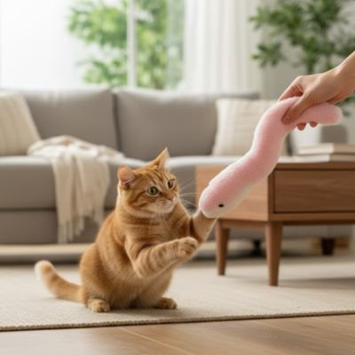 Jouet chat interactif | serpent pour chat - Chatjouets