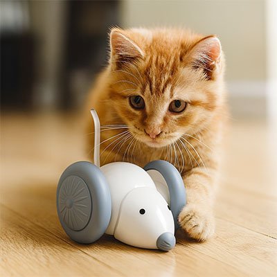 Jouet chat interactif | Souris Mécanique Réaliste - Chatjouets