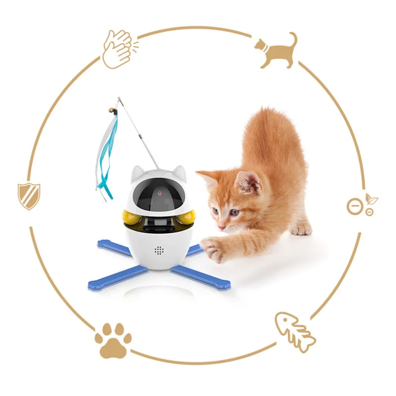 jouet interactif rotatif pour chat