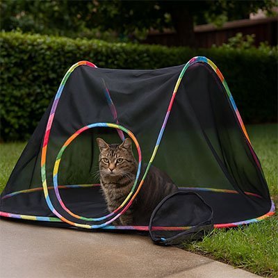Le tunnel pour chat | FéliRefuge - Chatjouets