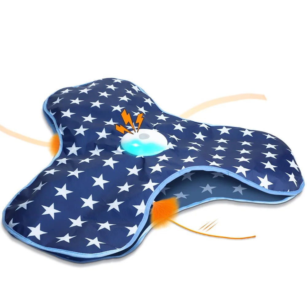Tapis interactif plume pour chat - jeu automatique USB - Chatjouets